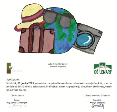 vabilo- oš lenart